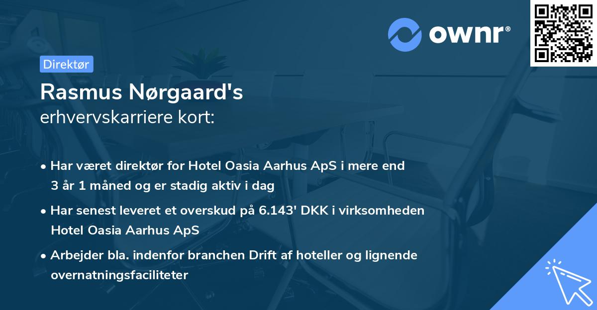 Rasmus Nørgaard's erhvervskarriere kort