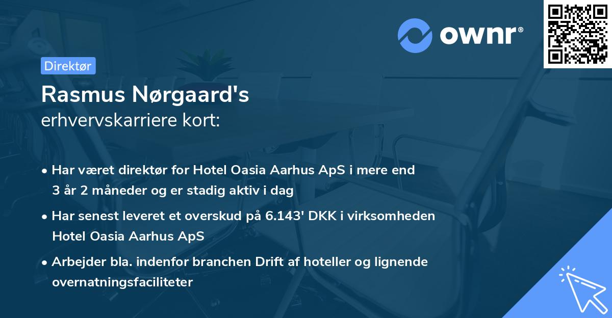 Rasmus Nørgaard's erhvervskarriere kort