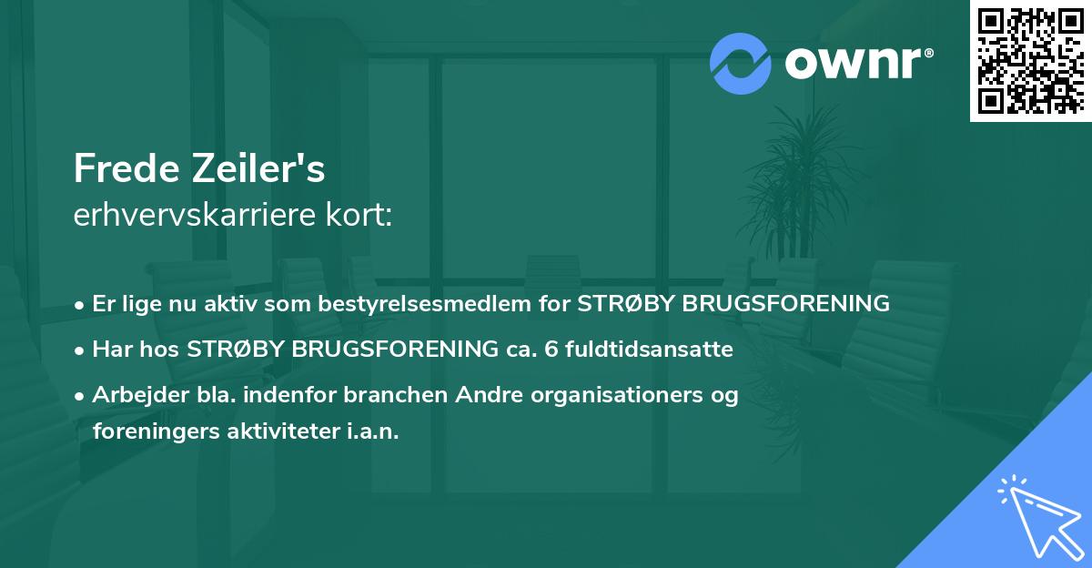 Frede Zeiler's erhvervskarriere kort