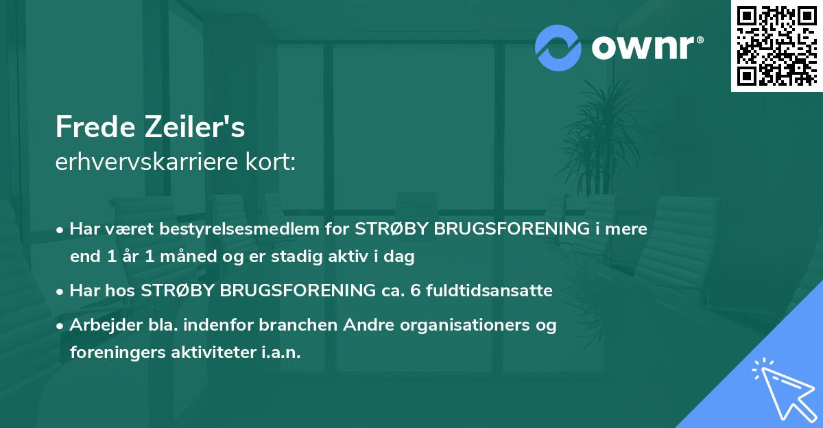 Frede Zeiler's erhvervskarriere kort