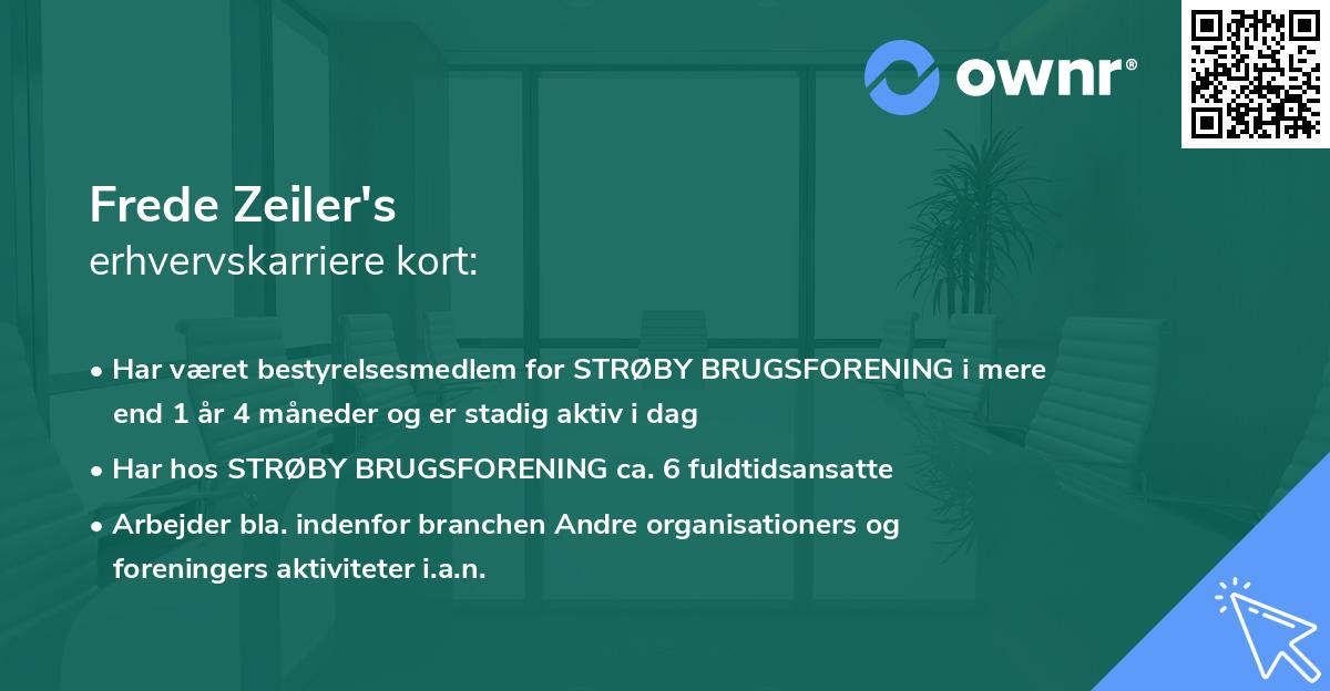 Frede Zeiler's erhvervskarriere kort