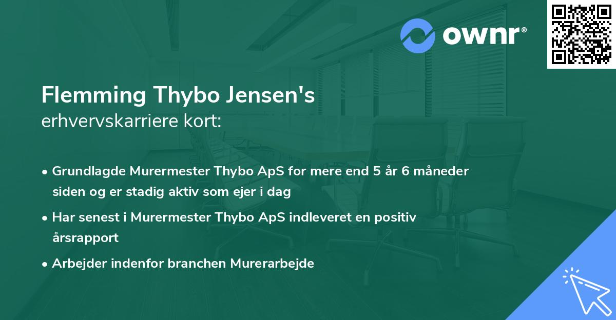Flemming Thybo Jensen's erhvervskarriere kort