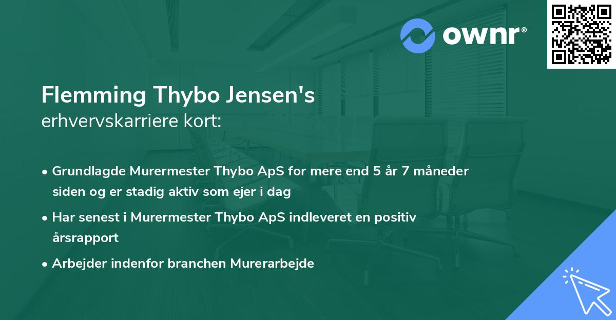 Flemming Thybo Jensen's erhvervskarriere kort