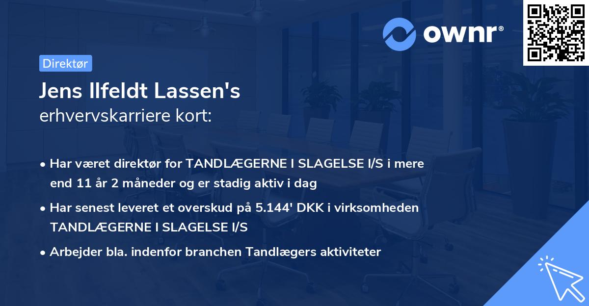 Jens Ilfeldt Lassen's erhvervskarriere kort