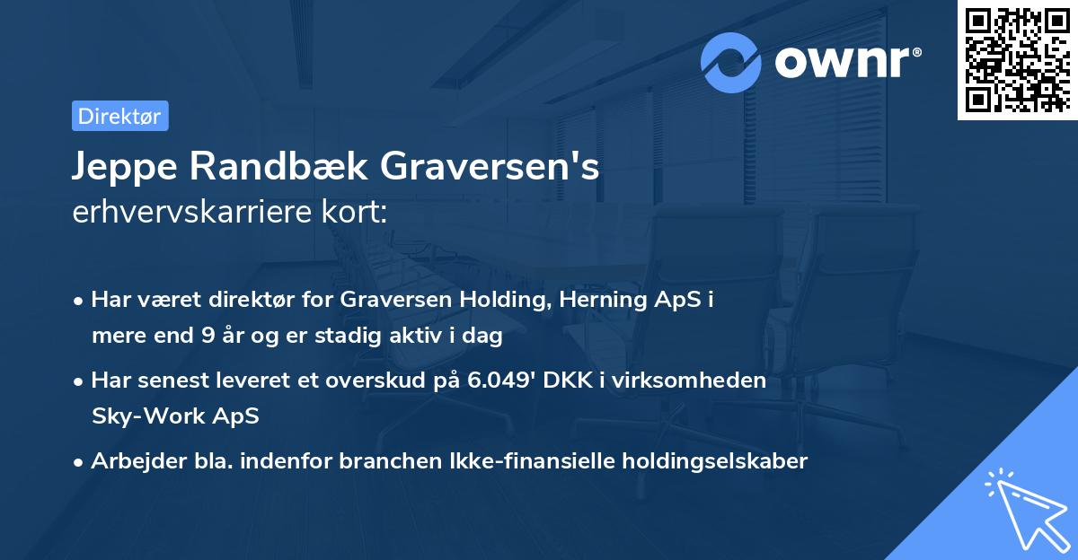 Jeppe Randbæk Graversen's erhvervskarriere kort