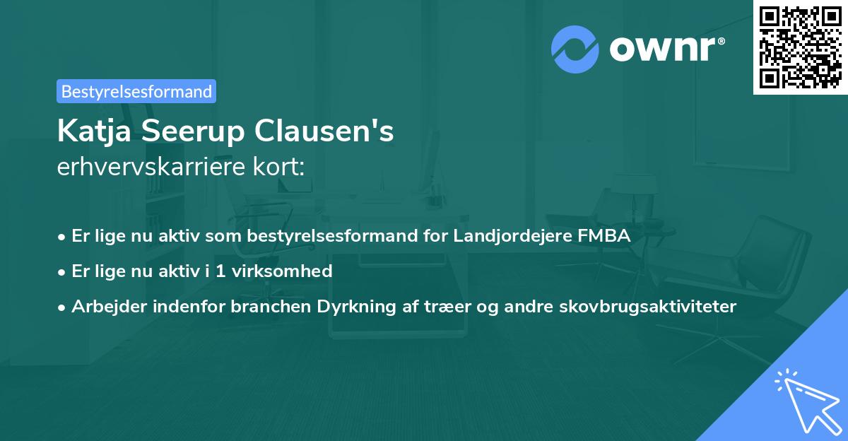 Katja Seerup Clausen's erhvervskarriere kort