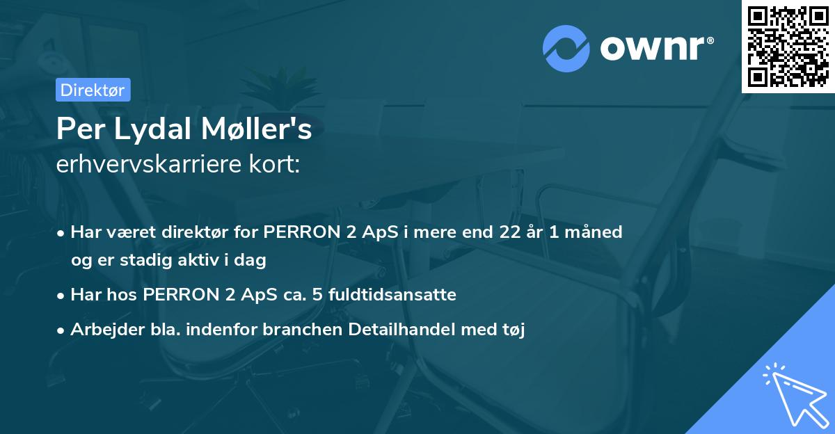 Per Lydal Møller's erhvervskarriere kort