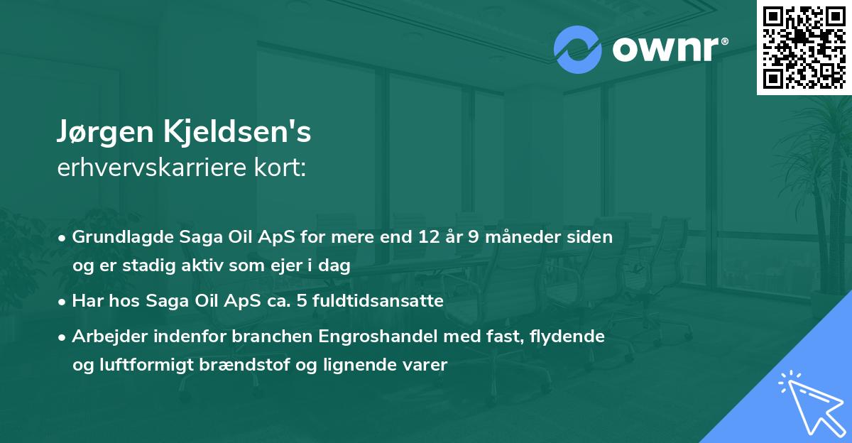 Jørgen Kjeldsen's erhvervskarriere kort