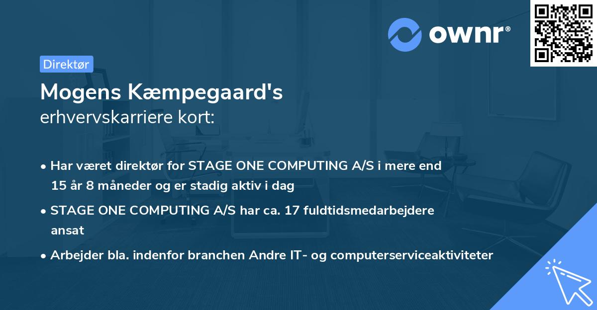 Mogens Kæmpegaard's erhvervskarriere kort