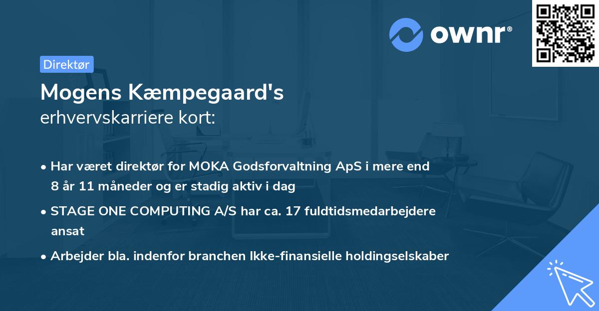 Mogens Kæmpegaard's erhvervskarriere kort