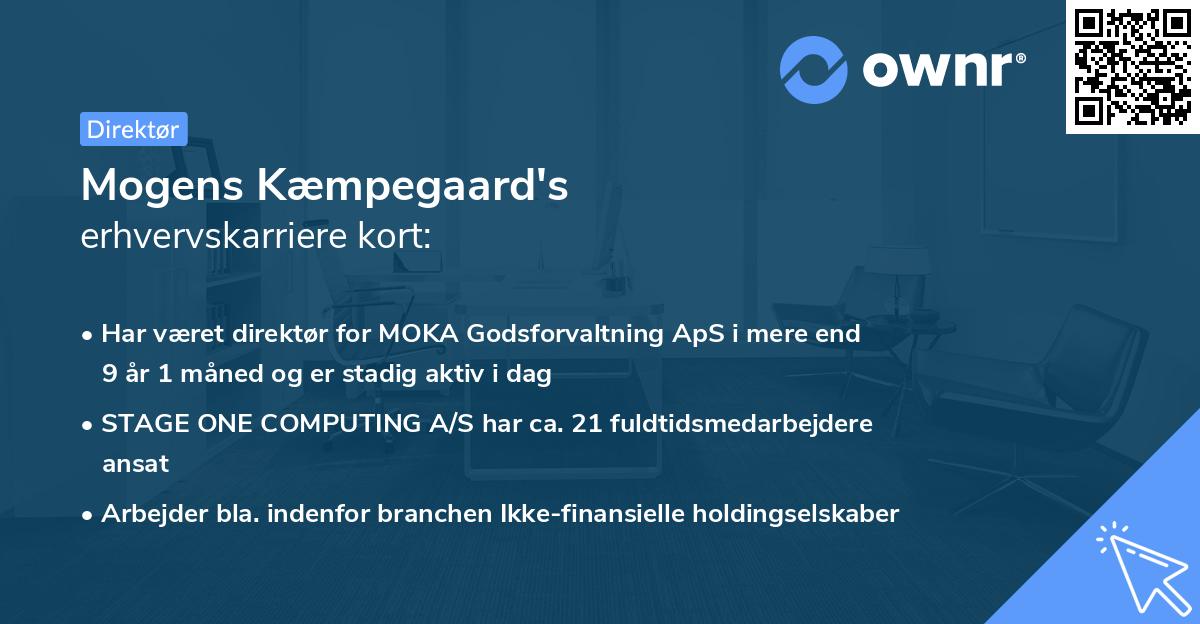Mogens Kæmpegaard's erhvervskarriere kort