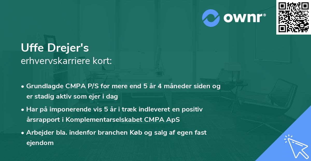 Uffe Drejer's erhvervskarriere kort