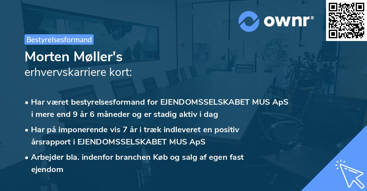 Morten Møller's erhvervskarriere kort