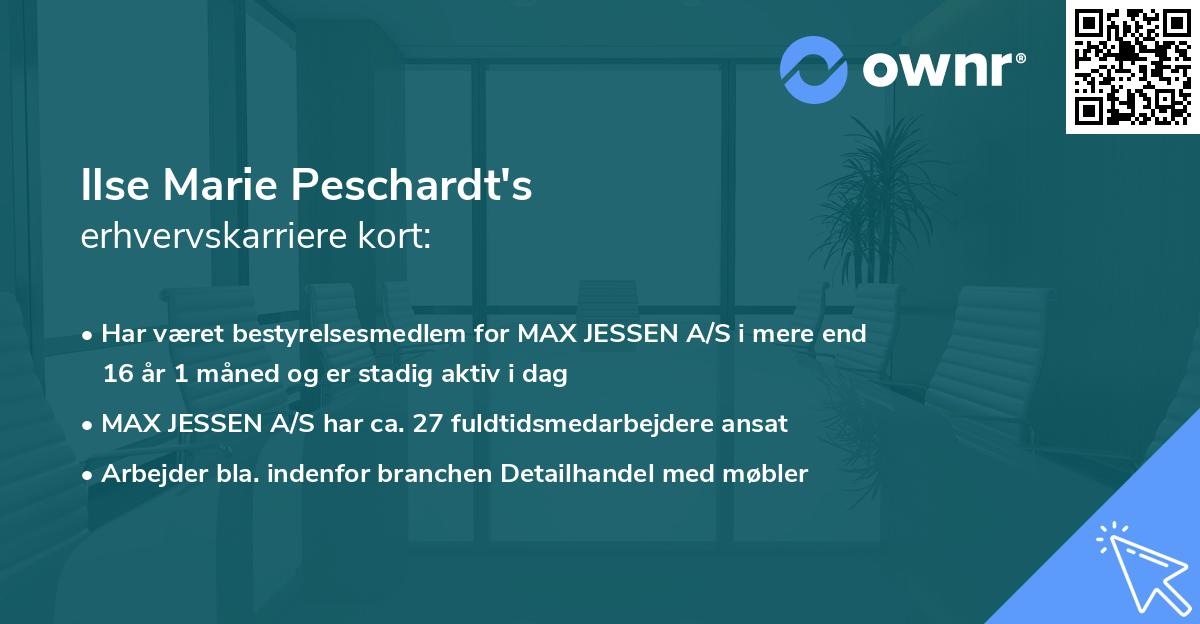 Ilse Marie Peschardt's erhvervskarriere kort