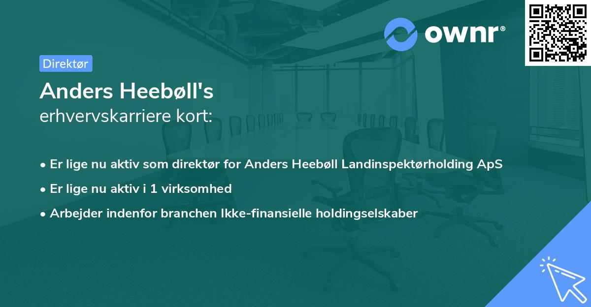 Anders Heebøll's erhvervskarriere kort