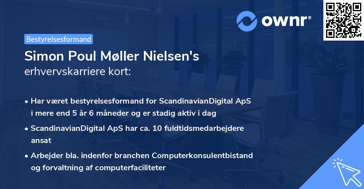 Simon Poul Møller Nielsen's erhvervskarriere kort