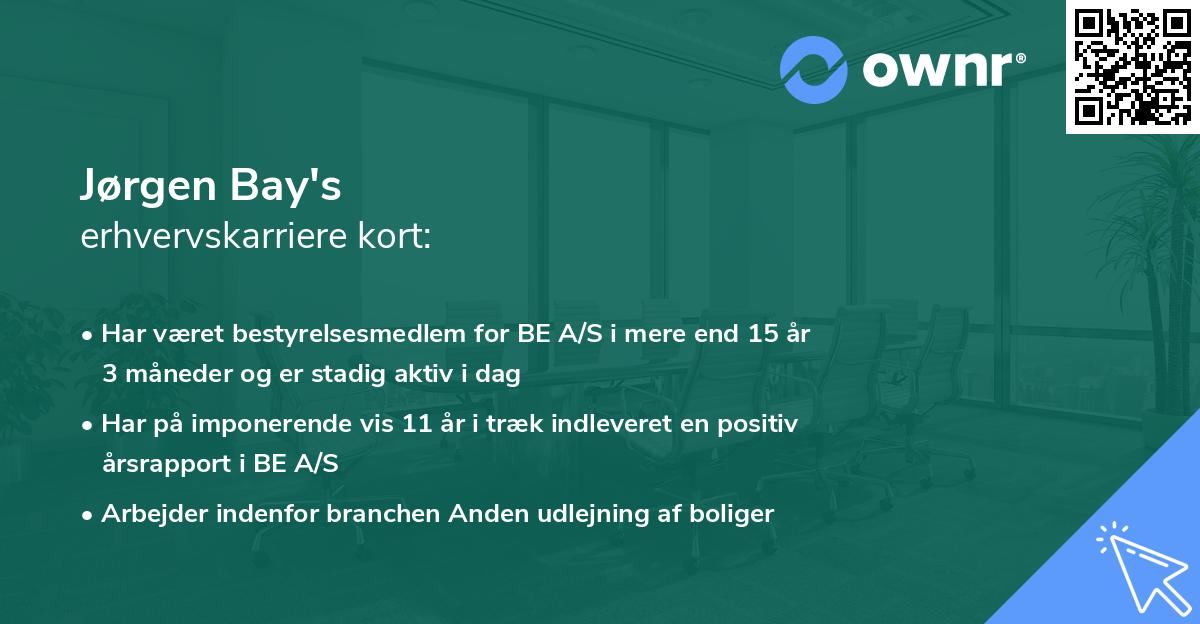 Jørgen Bay's erhvervskarriere kort