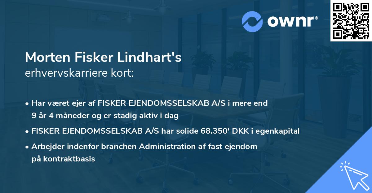 Morten Fisker Lindhart's erhvervskarriere kort