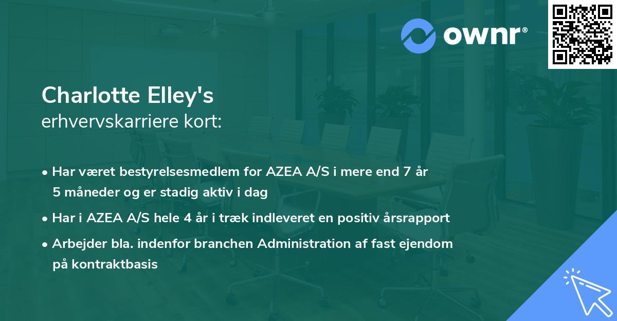 Charlotte Elley's erhvervskarriere kort