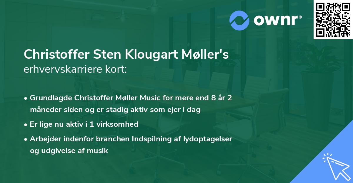 Christoffer Sten Klougart Møller's erhvervskarriere kort