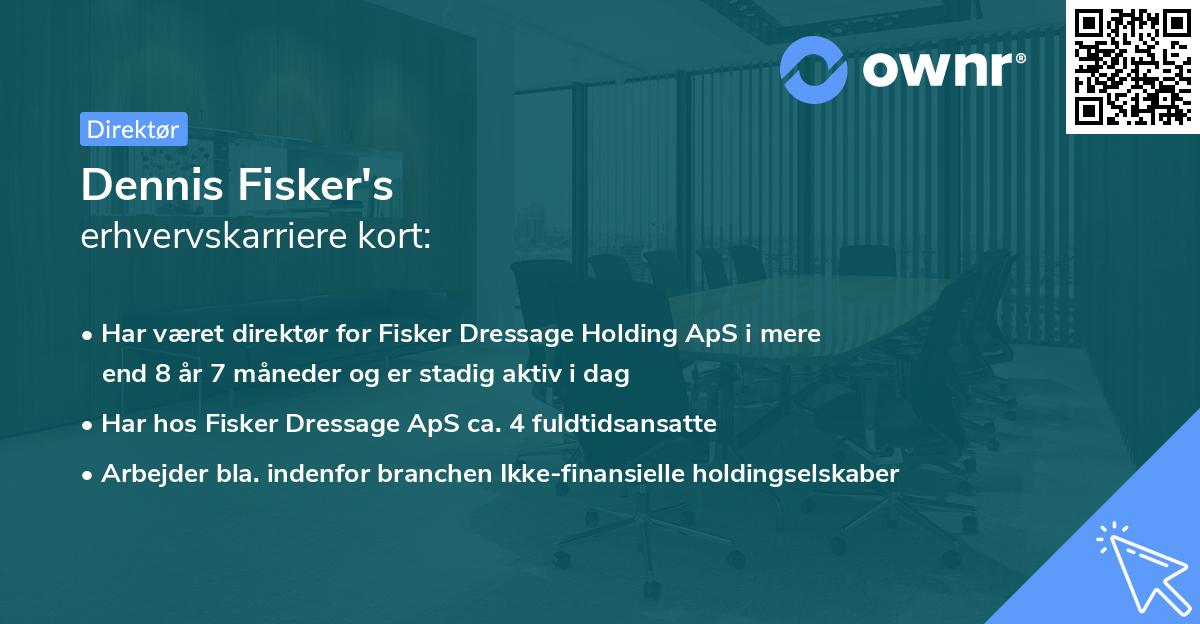Dennis Fisker's erhvervskarriere kort