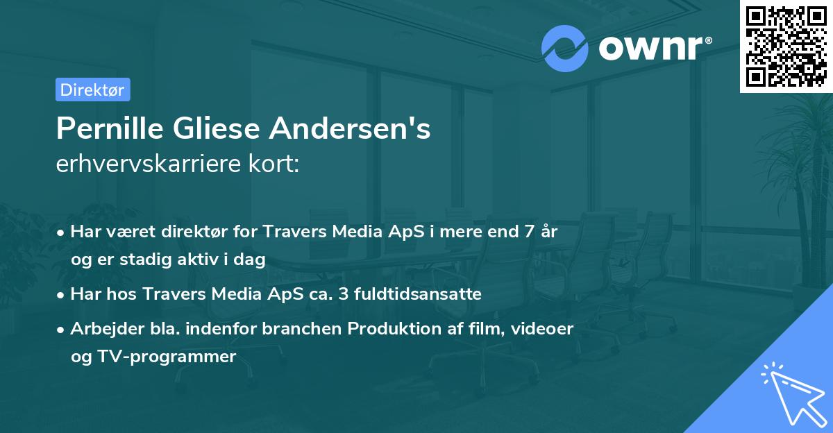 Pernille Gliese Andersen's erhvervskarriere kort