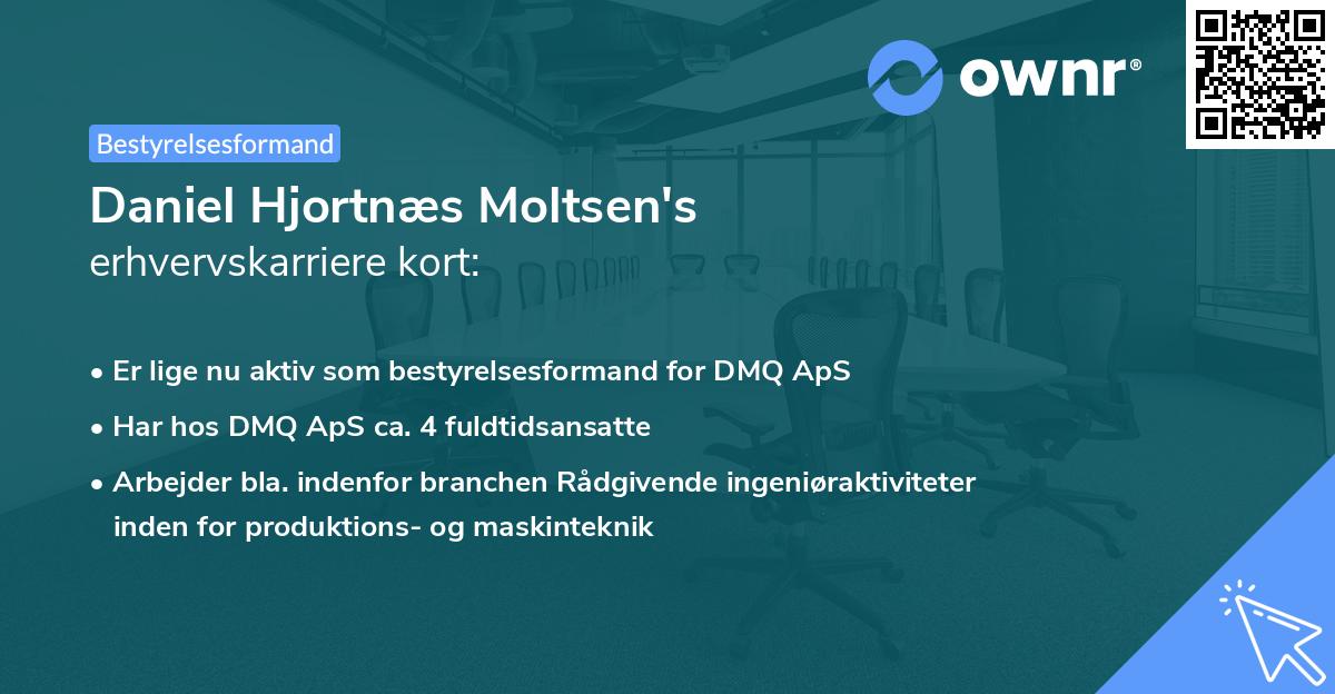 Daniel Hjortnæs Moltsen's erhvervskarriere kort