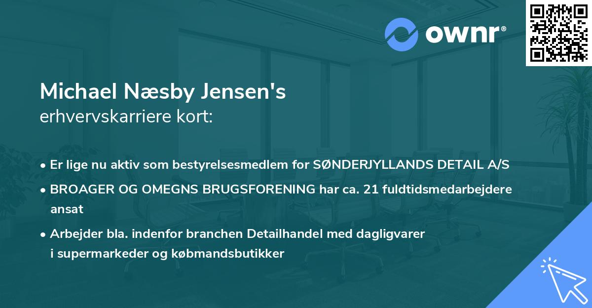 Michael Næsby Jensen's erhvervskarriere kort