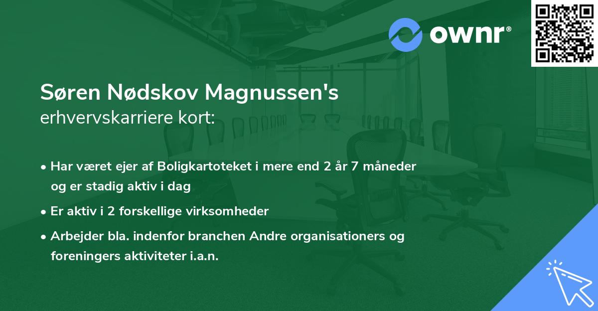 Søren Nødskov Magnussen's erhvervskarriere kort