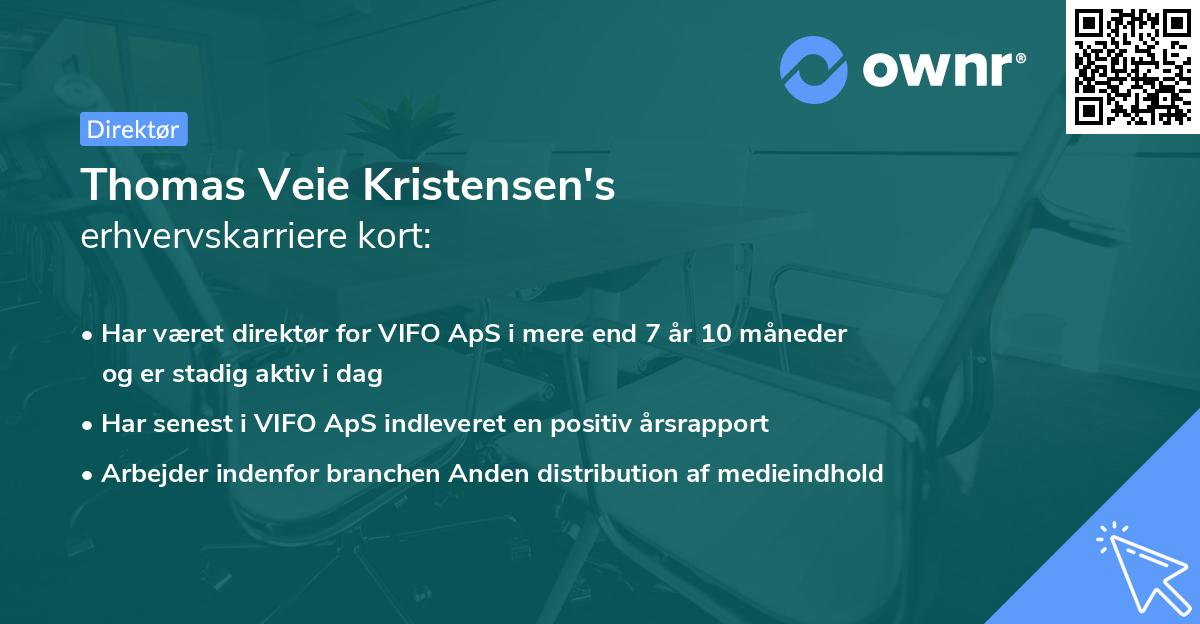 Thomas Veie Kristensen's erhvervskarriere kort