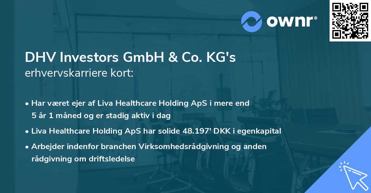DHV Investors GmbH & Co. KG's erhvervskarriere kort