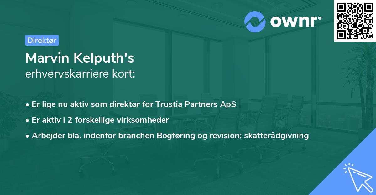 Marvin Kelputh's erhvervskarriere kort