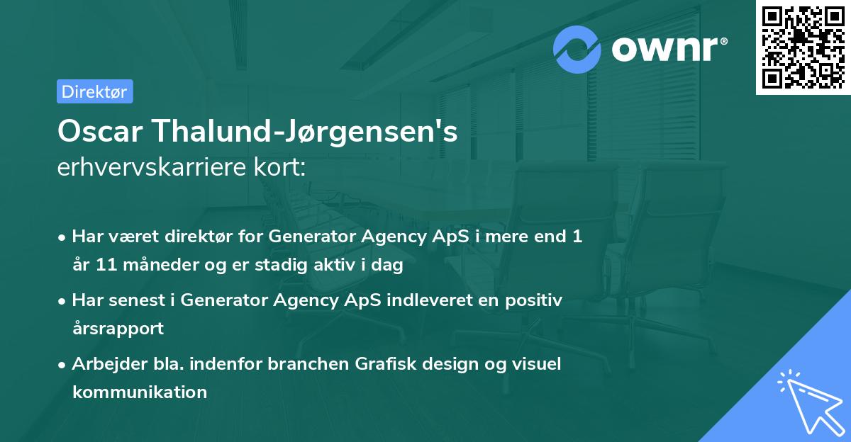 Oscar Thalund-Jørgensen's erhvervskarriere kort