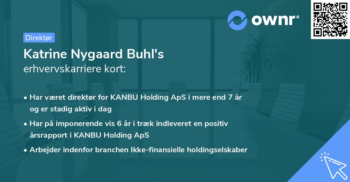 Katrine Nygaard Buhl's erhvervskarriere kort