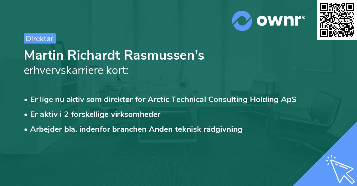 Martin Richardt Rasmussen's erhvervskarriere kort