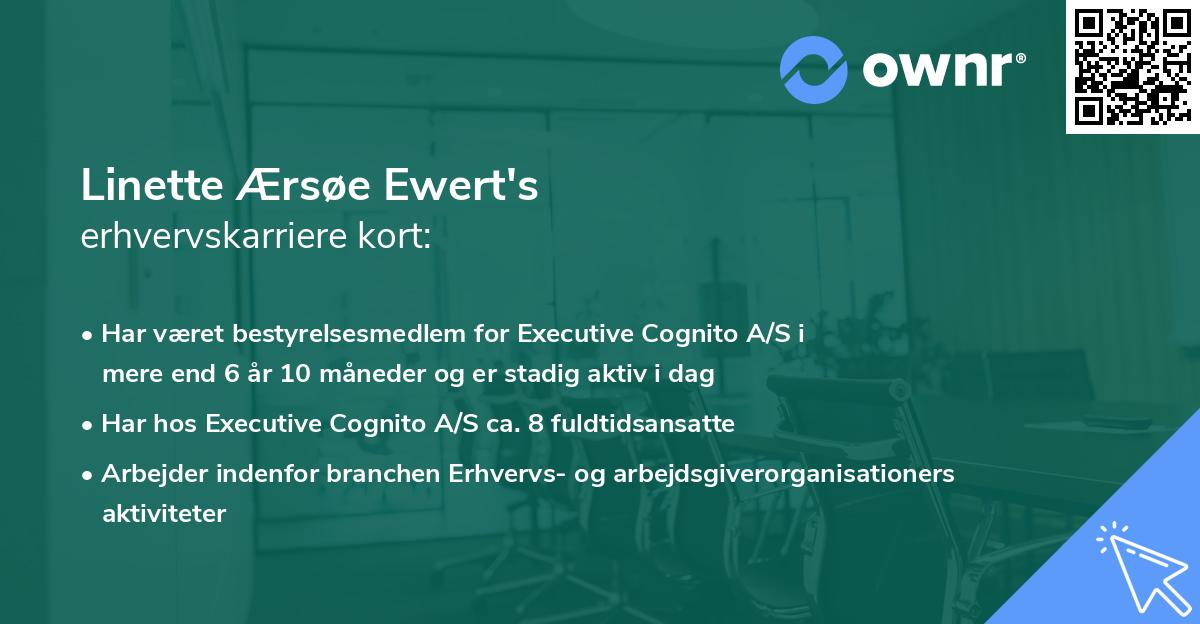 Linette Ærsøe Ewert's erhvervskarriere kort