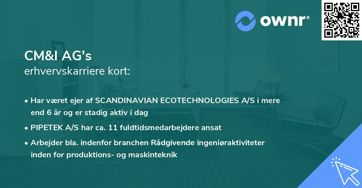 CM&I AG's erhvervskarriere kort