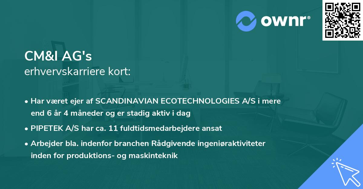 CM&I AG's erhvervskarriere kort