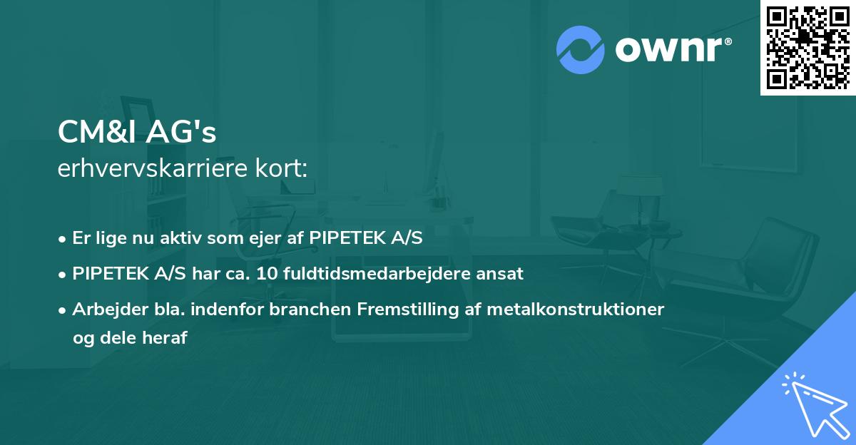 CM&I AG's erhvervskarriere kort