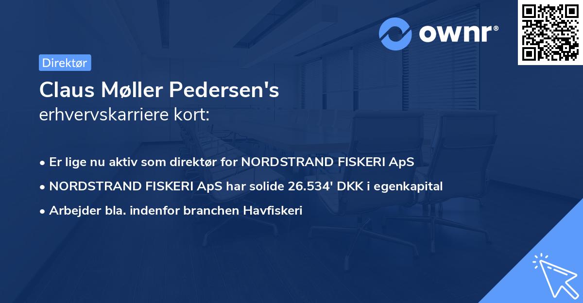 Claus Møller Pedersen's erhvervskarriere kort