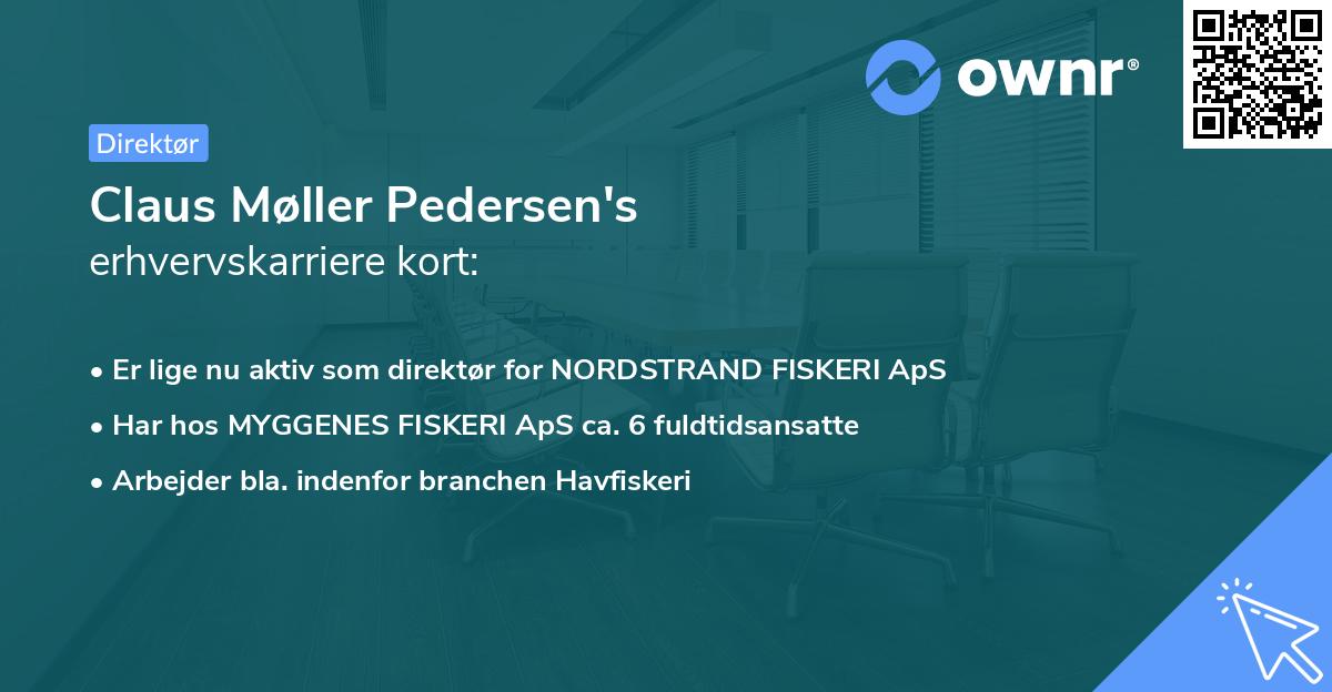 Claus Møller Pedersen's erhvervskarriere kort