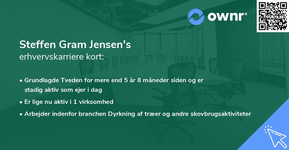 Steffen Gram Jensen's erhvervskarriere kort