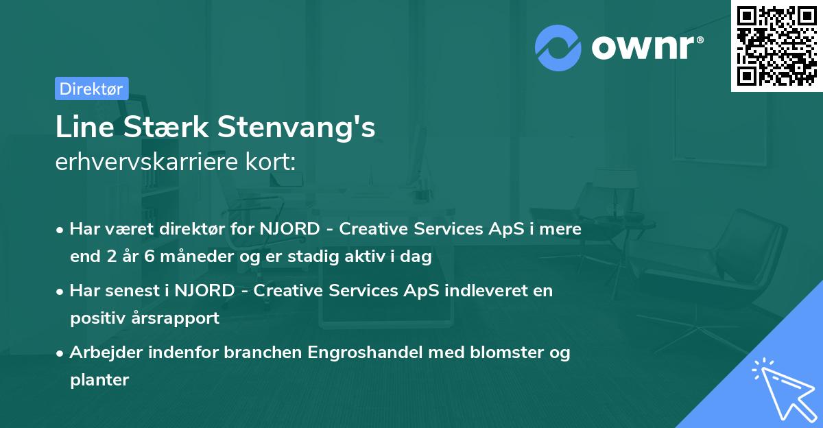 Line Stærk Stenvang's erhvervskarriere kort