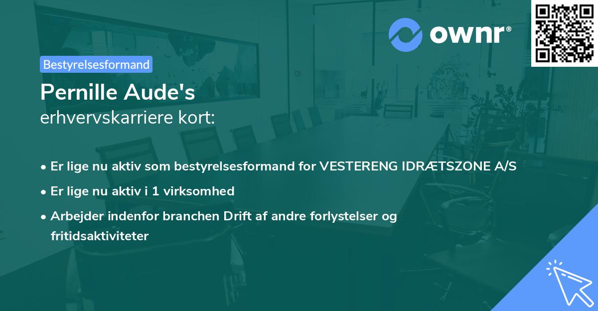 Pernille Aude's erhvervskarriere kort