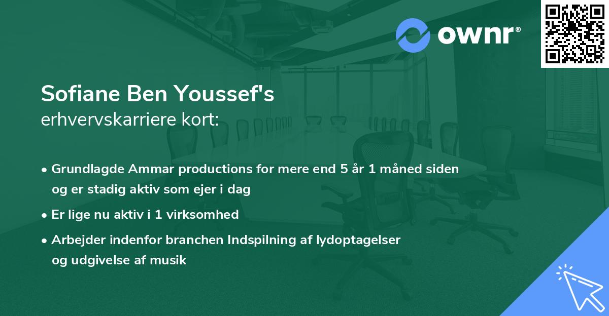 Sofiane Ben Youssef's erhvervskarriere kort