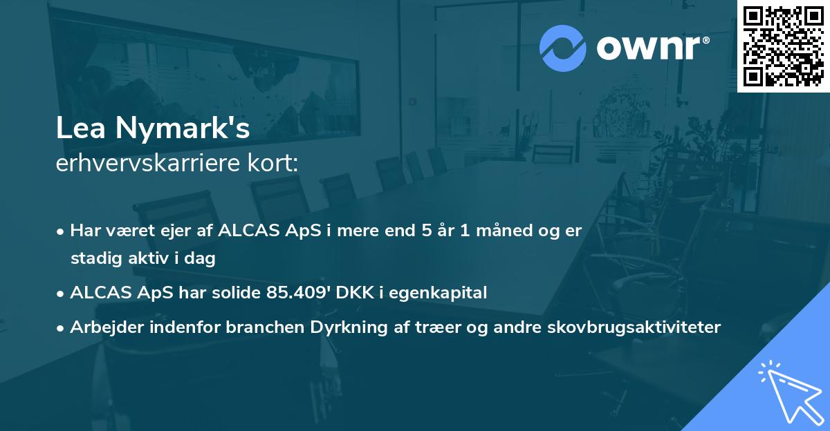 Lea Nymark's erhvervskarriere kort