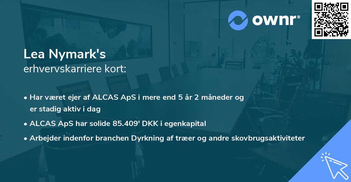 Lea Nymark's erhvervskarriere kort