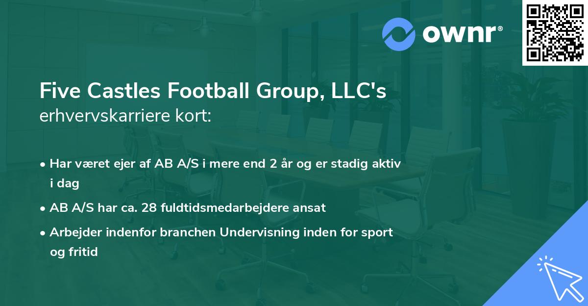 Five Castles Football Group, LLC's erhvervskarriere kort