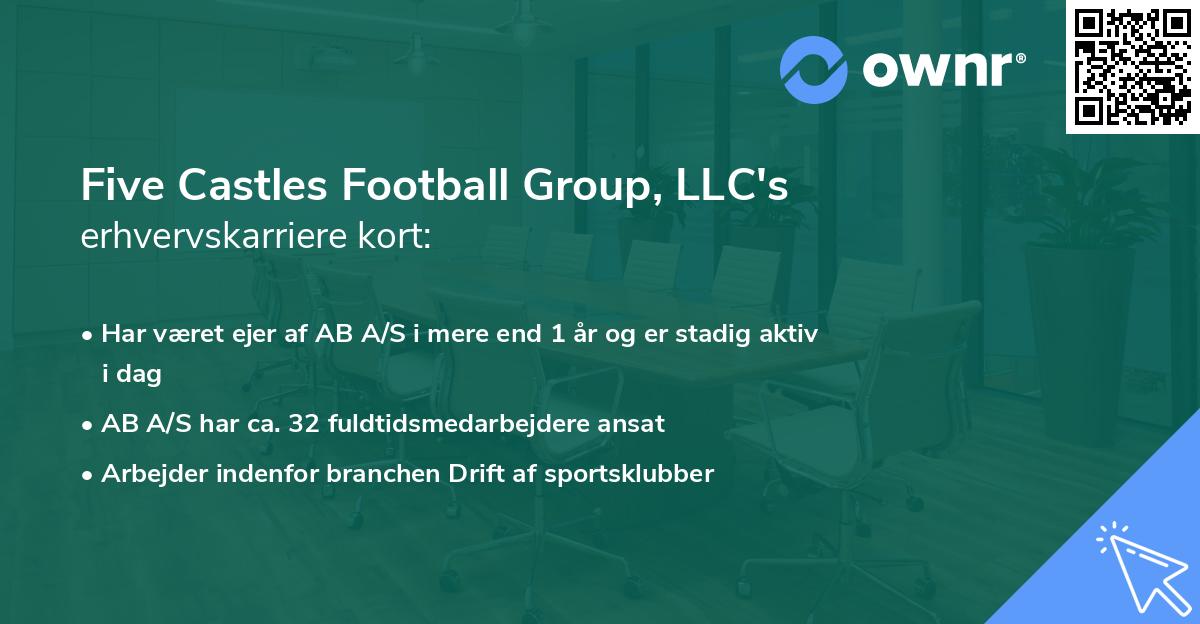 Five Castles Football Group, LLC's erhvervskarriere kort