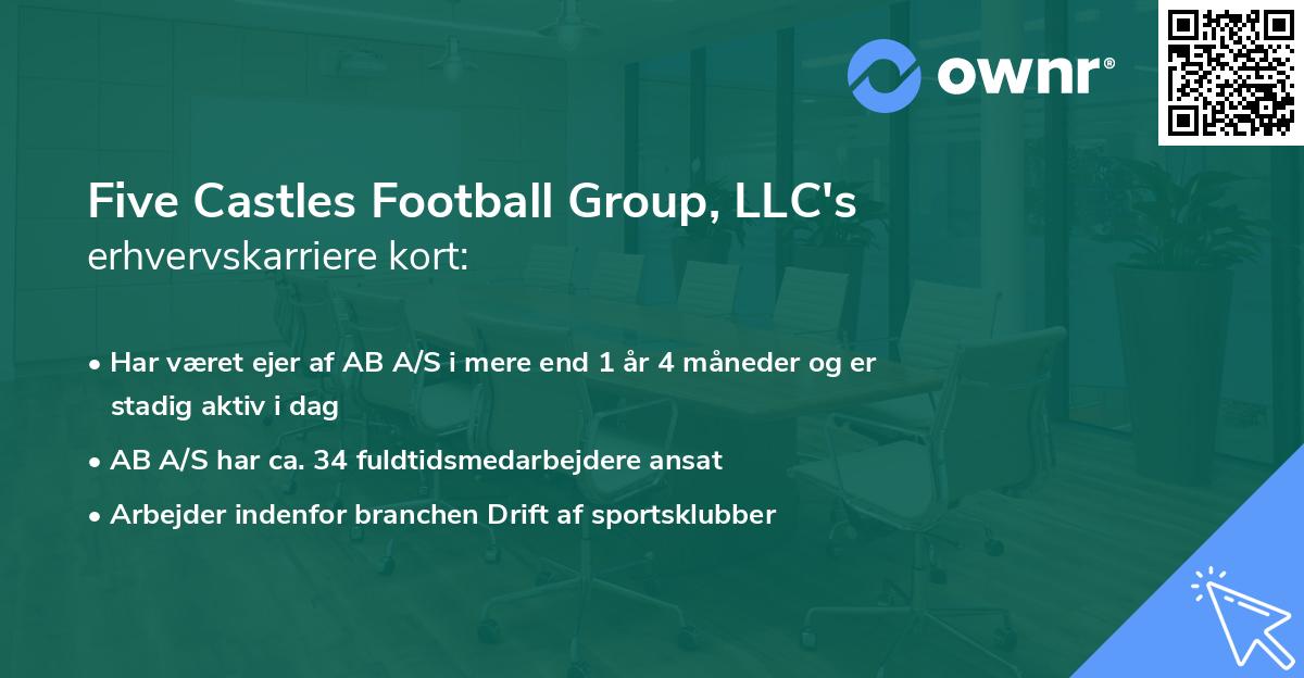 Five Castles Football Group, LLC's erhvervskarriere kort